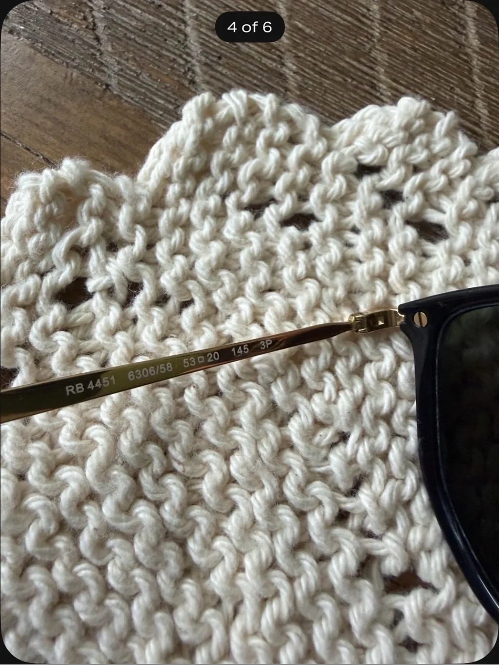 Ray-Ban Black & Gold Cat Eye Sunglasses with Dark Green Lenses